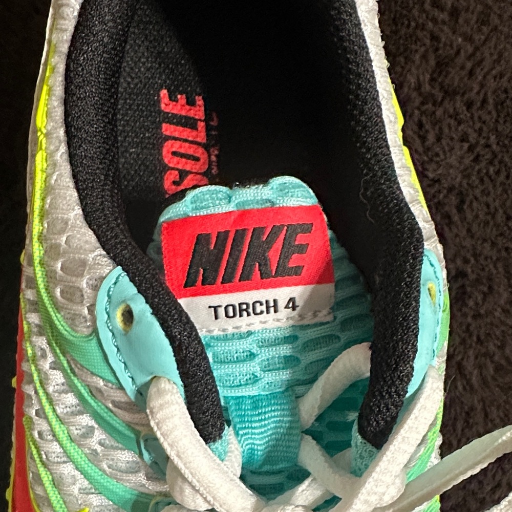Nike Women’s Torch 4 Sneakers - Turquoise , Orange, and Yellow - Picture 2 of 6